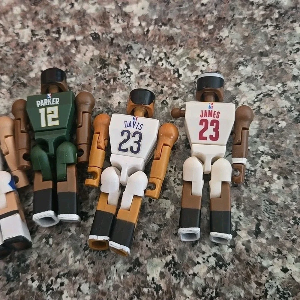 NBA C3 Construction Basketball Figures Lot of‎ 6 LeBron Kyrie Westbrook Loose